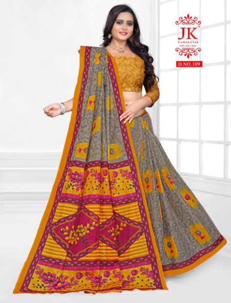 Jk Karishma 1 Casual Daily Wear Cotton Printed Latest Saree Collection